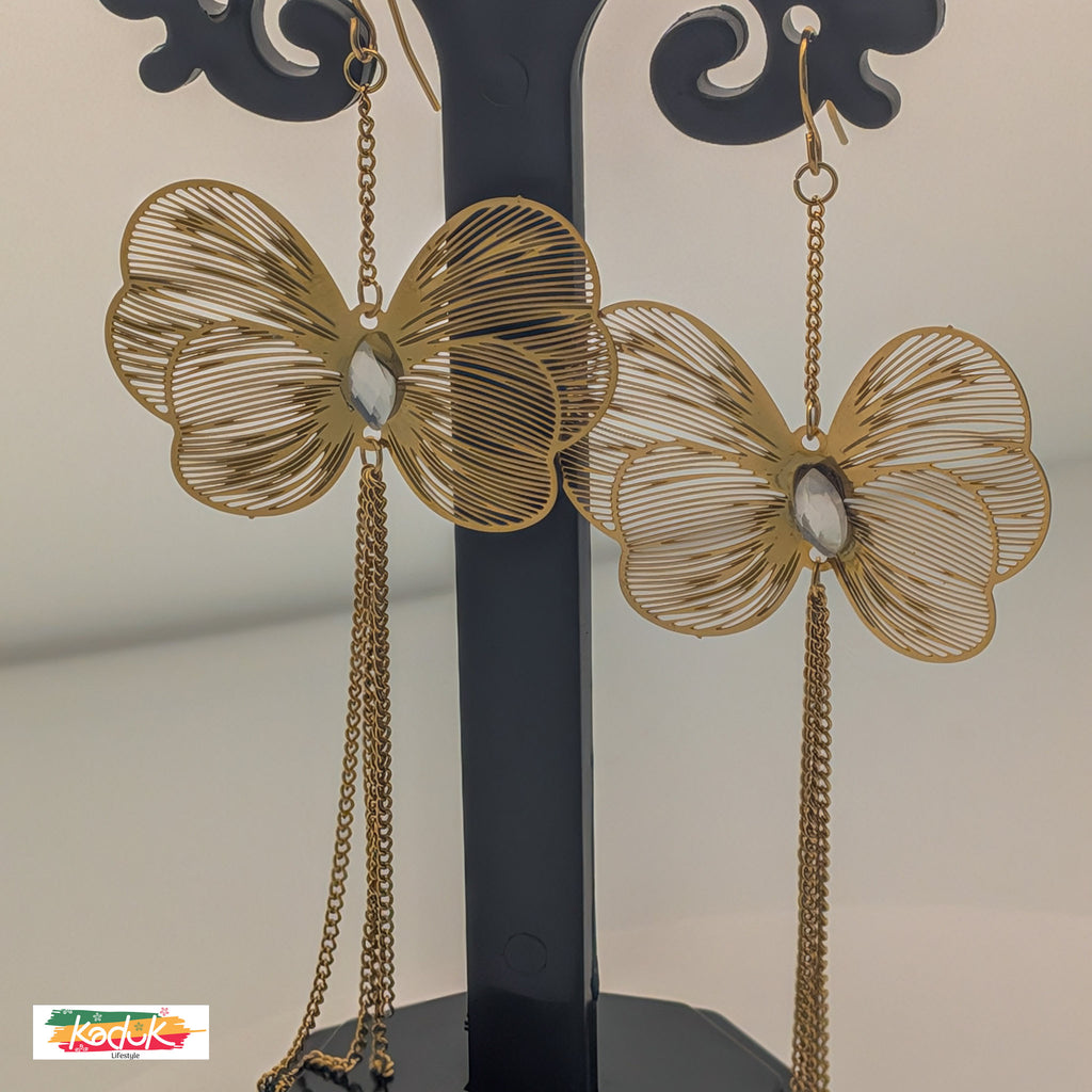 🦋 Butterfly Statement Earrings