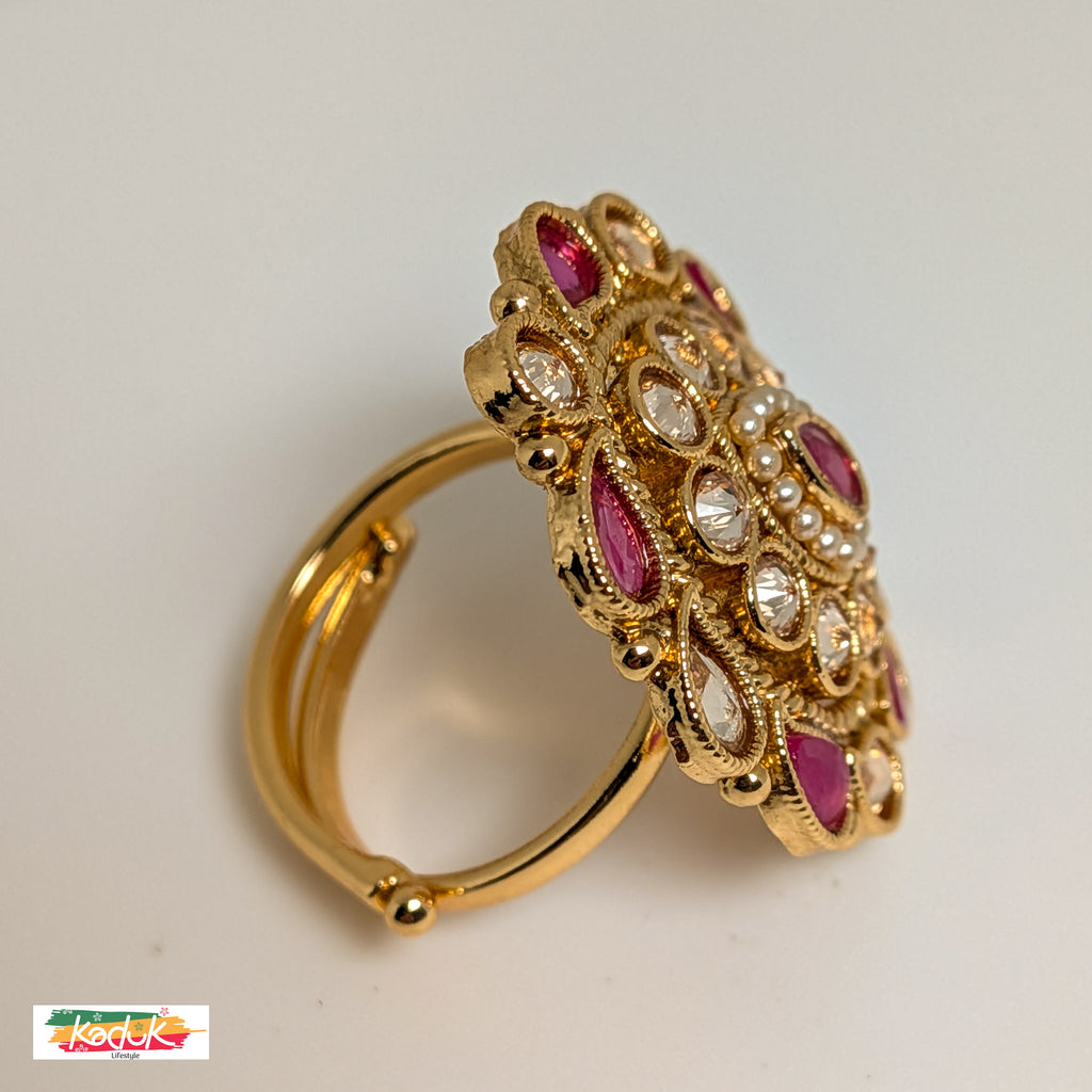 Royal Ruby & Kundan Statement Ring